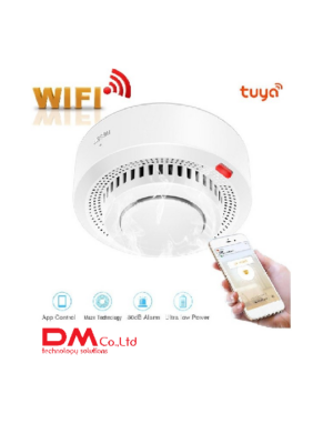 Đầu báo khói thông minh qua điện thoại -Tuya WiFi